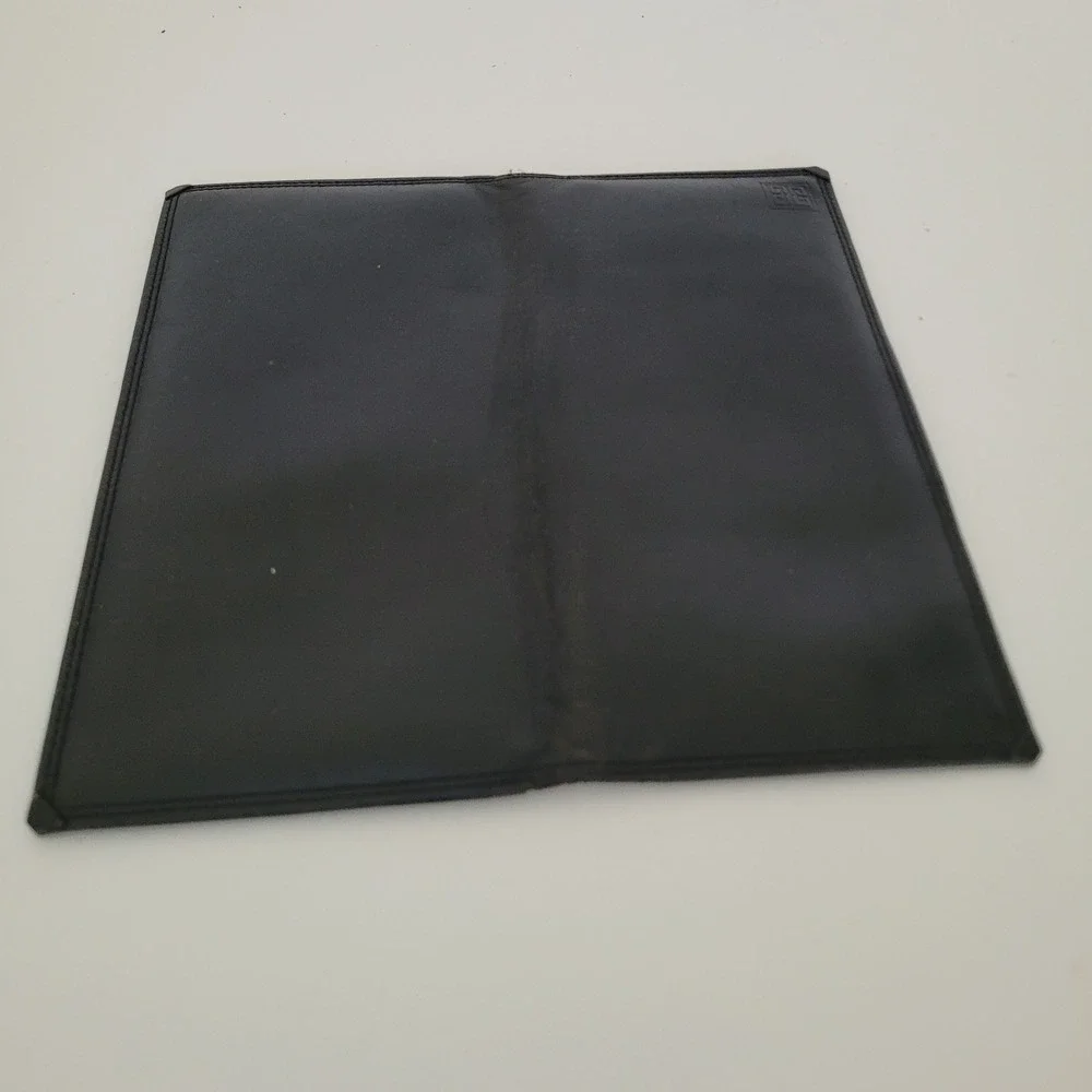 Givenchy Vintage Black Leather Long Bifold Wallet 4G Logo Paris Mens Womens